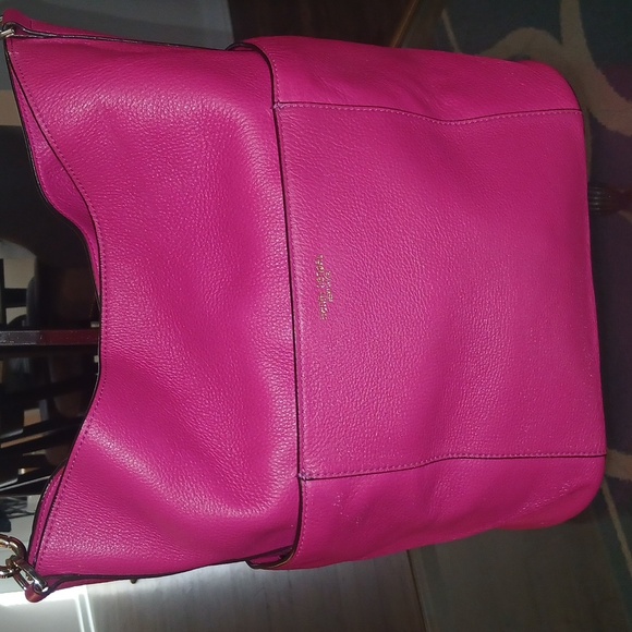 Henri Bendel Vibrant Pink Hobo Shoulder Bag - Picture 3 of 10